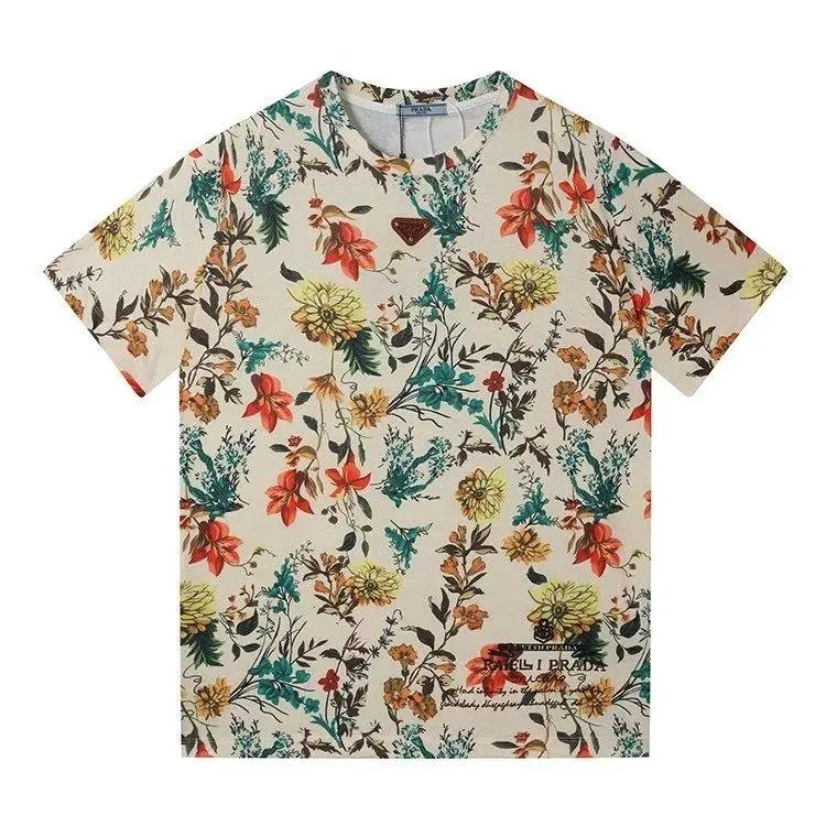 Prada T-Shirts Short-Sleeve Crew-Neck T-Shirt — Style 7