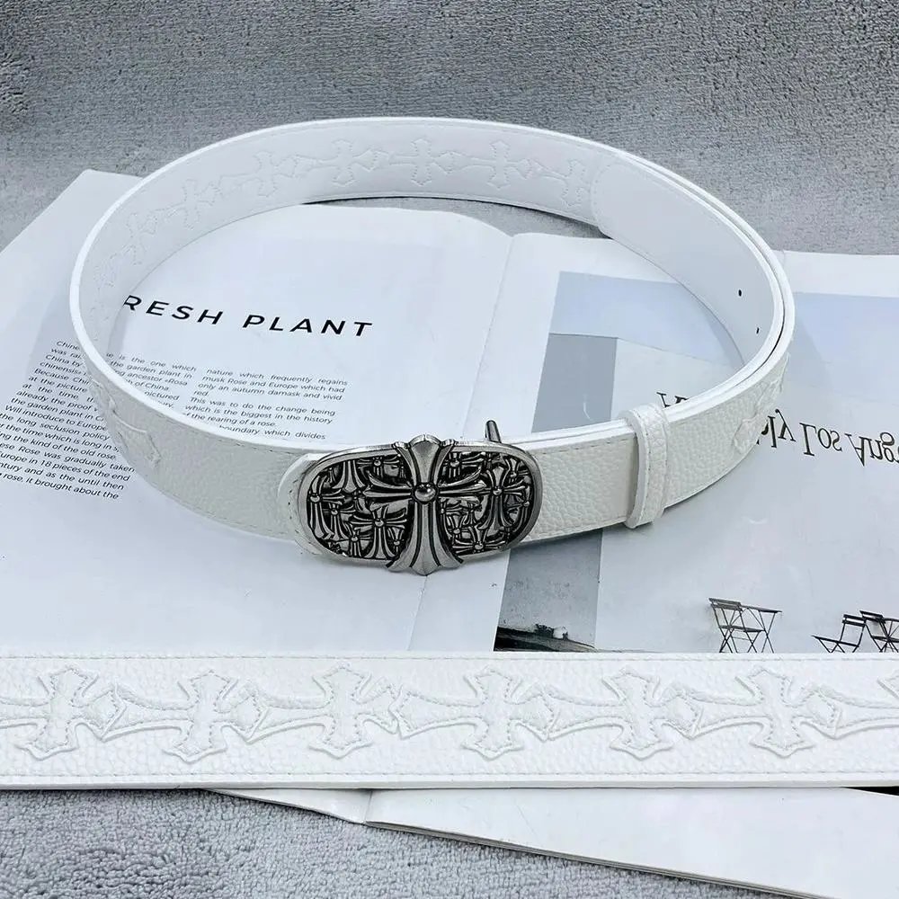 Chrome Hearts Belts Cross Patch Buckle Belt — Style 30