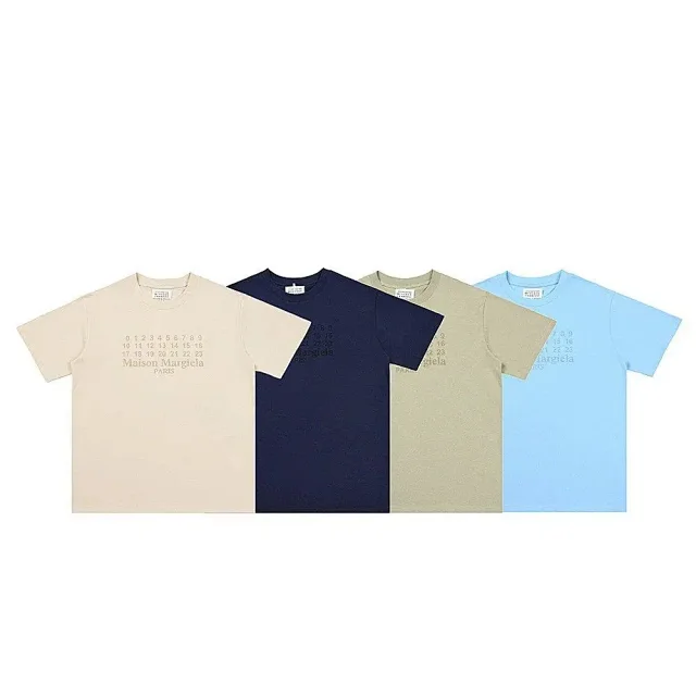 Maison Margiela T-Shirts Number-logo print short-sleeve T-shirt product detail image 2