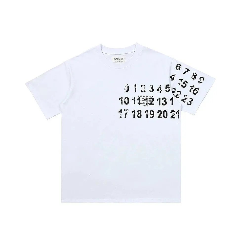 Maison Margiela T-Shirts Number-logo print short-sleeve T-shirt — Style 18