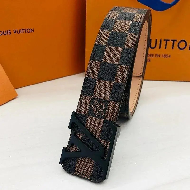 Louis Vuitton Belts Monogram canvas belt with LV buckle — Style 8
