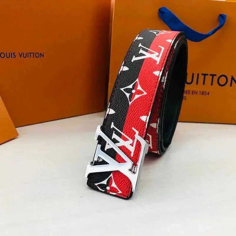 Louis Vuitton Belts Monogram canvas belt with LV buckle — Style 16