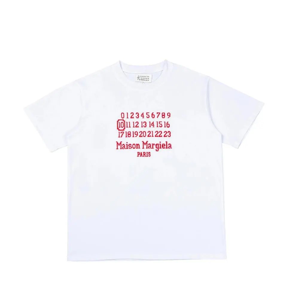 Maison Margiela T-Shirts Number-logo print short-sleeve T-shirt — Style 34