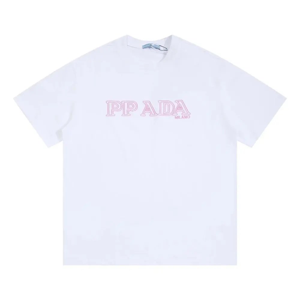 Prada T-Shirts Short-Sleeve Crew-Neck T-Shirt — Style 8