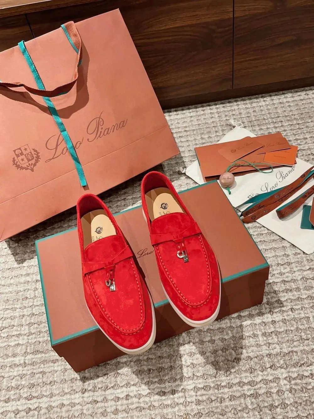 Loro Piana Casual Shoes Summer Walk suede slip-on loafers — Style 30