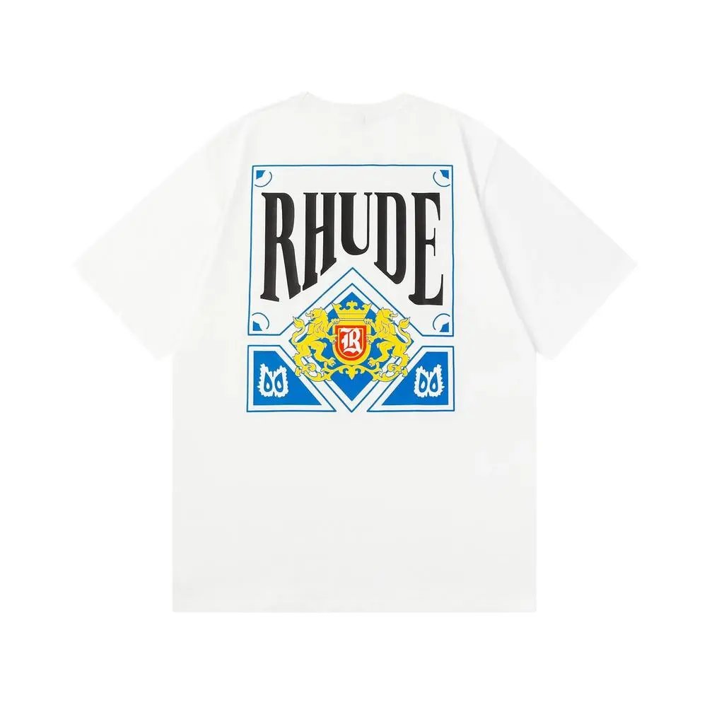 Rhude T-Shirts Short-Sleeve Graphic Print T-Shirt — Style 3