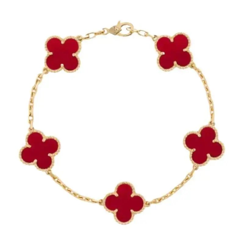 Unbranded Jewelry Clover Motif Chain Bracelet image 2