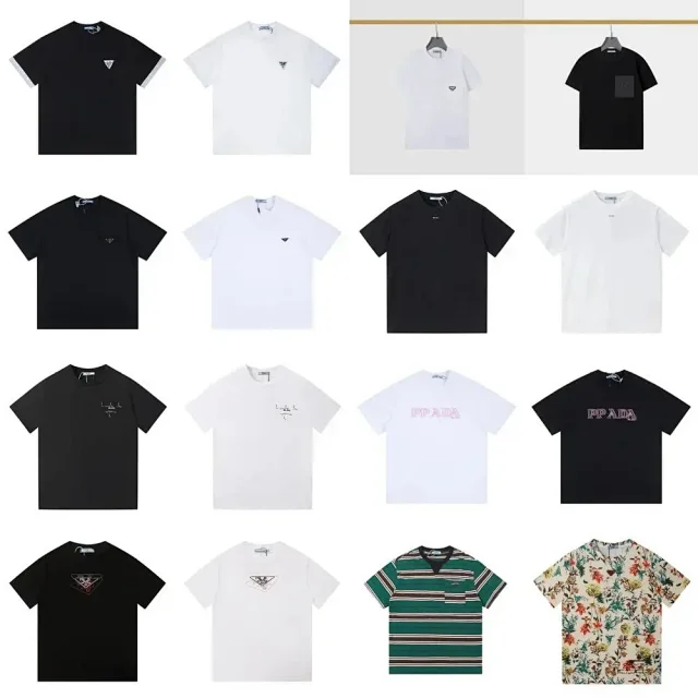 Prada T-Shirts Short-Sleeve Crew-Neck T-Shirt product detail image 1