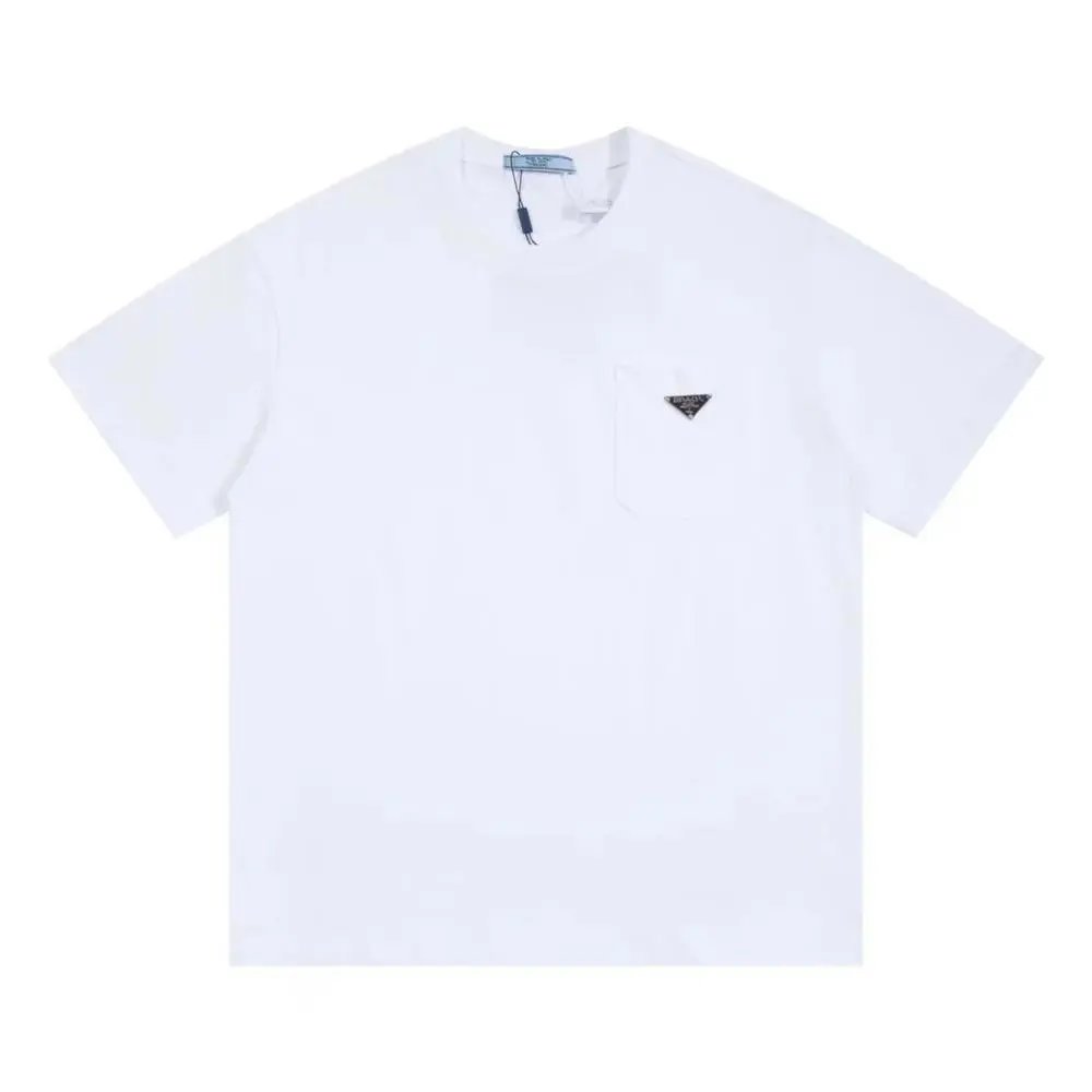 Prada T-Shirts Short-Sleeve Crew-Neck T-Shirt — Style 12