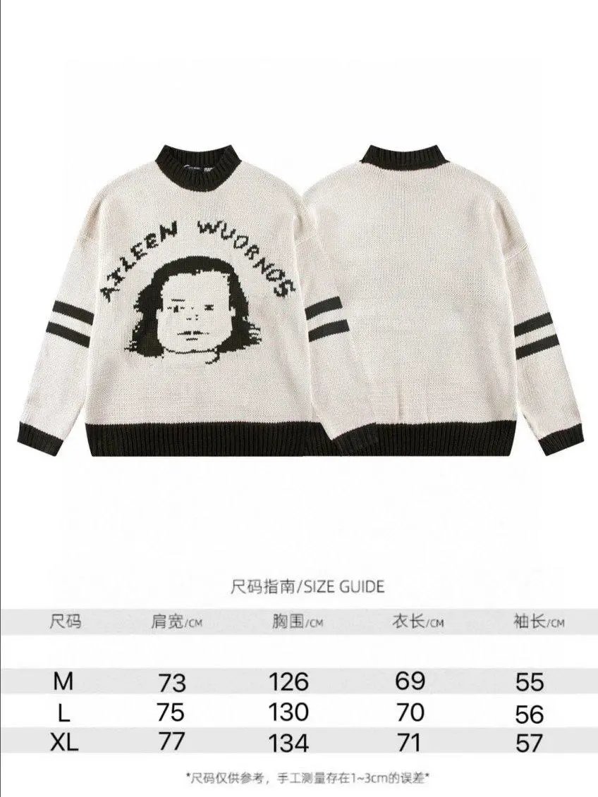 Unbranded Knitwear Graphic and striped knit sweaters — Style 14