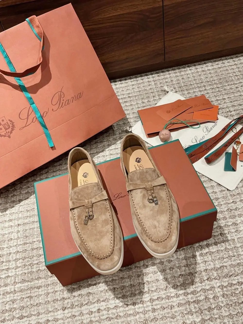 Loro Piana Casual Shoes Summer Walk suede slip-on loafers — Style 20