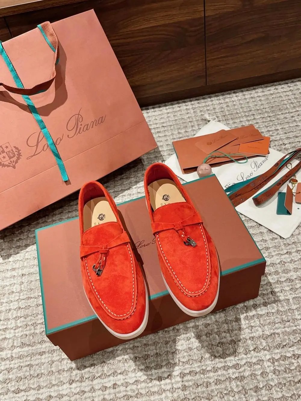 Loro Piana Casual Shoes Summer Walk suede slip-on loafers — Style 26