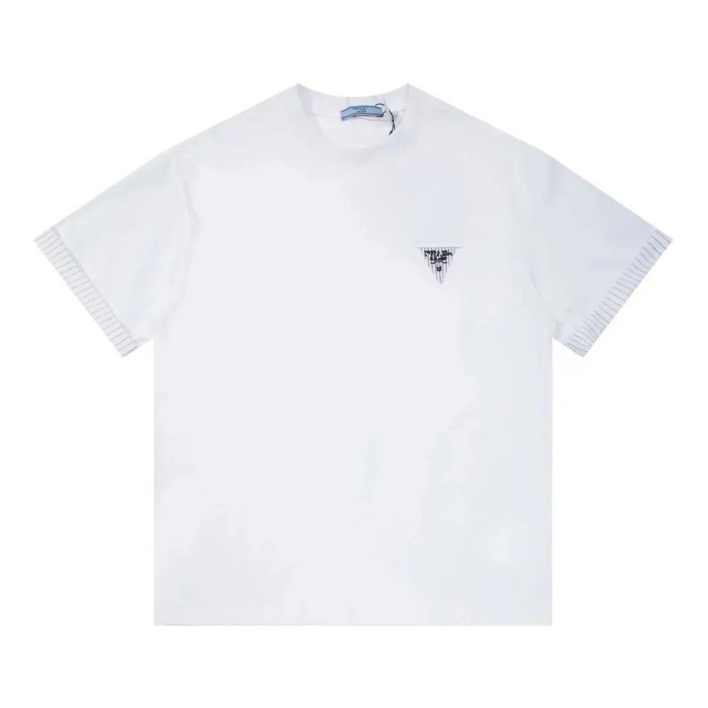 Prada T-Shirts Short-Sleeve Crew-Neck T-Shirt — Style 10