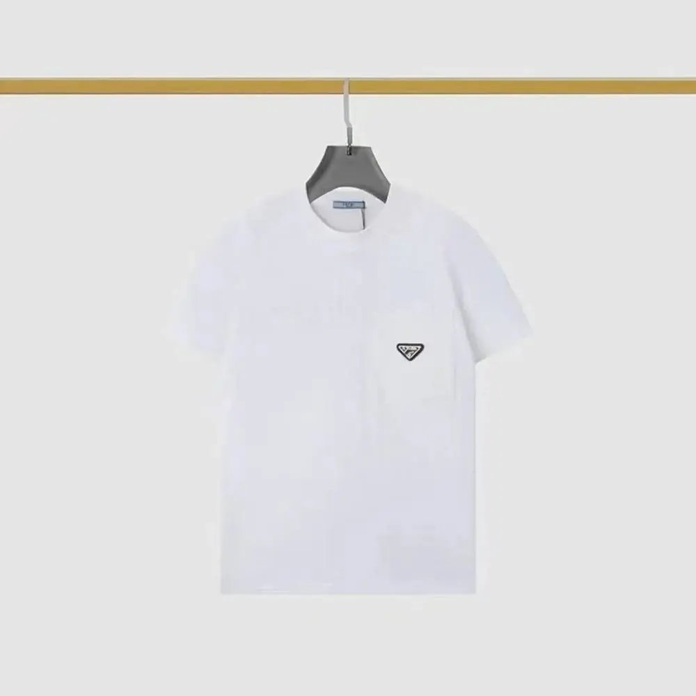 Prada T-Shirts Short-Sleeve Crew-Neck T-Shirt — Style 18