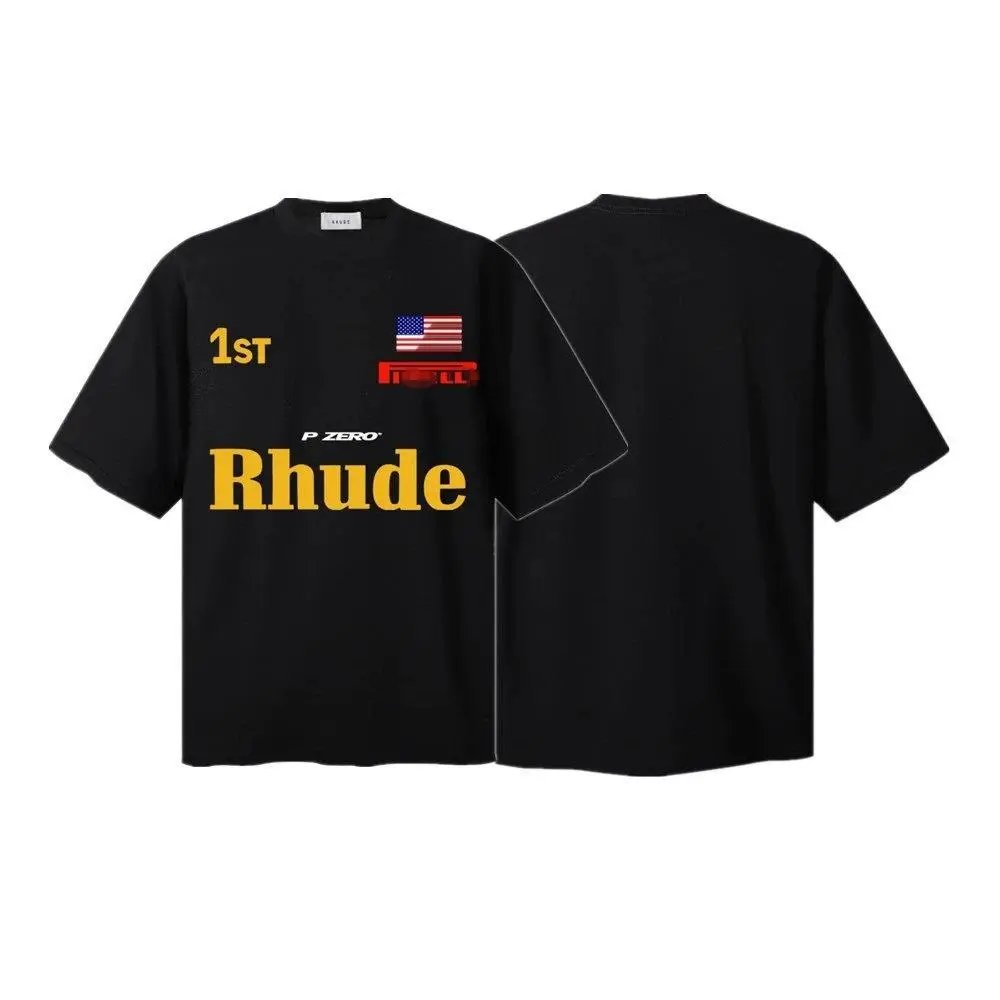 Rhude T-Shirts Short-Sleeve Graphic Print T-Shirt image 4