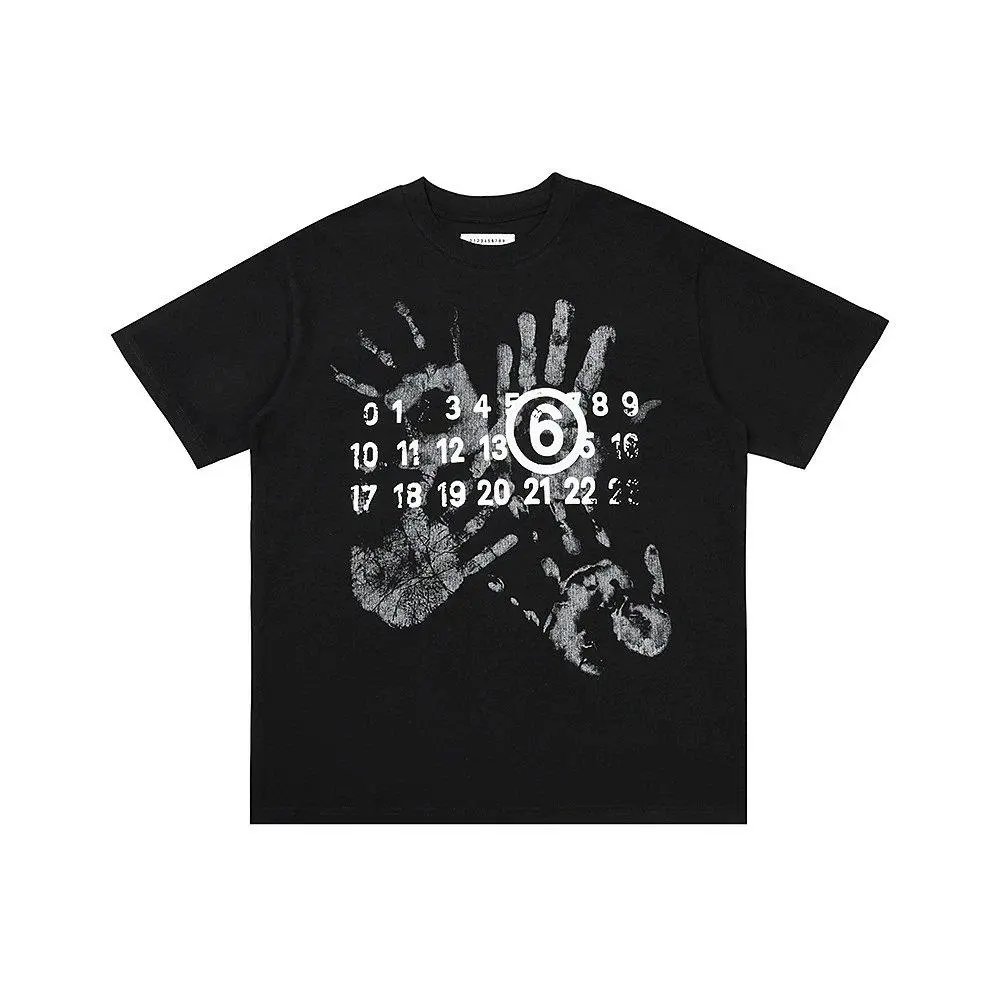 Maison Margiela T-Shirts Number-logo print short-sleeve T-shirt — Style 11