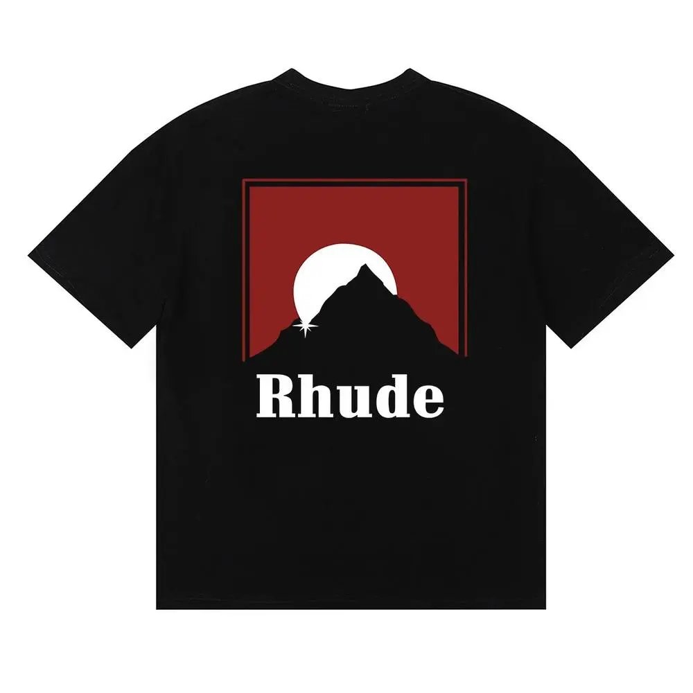 Rhude T-Shirts Short-Sleeve Graphic Print T-Shirt — Style 4