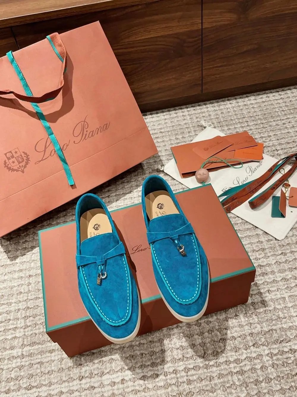Loro Piana Casual Shoes Summer Walk suede slip-on loafers — Style 27