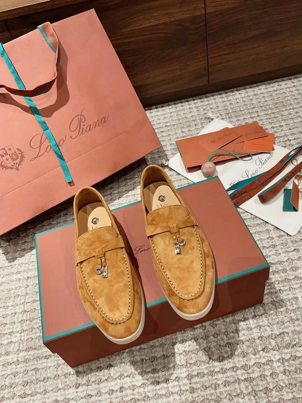 Loro Piana Casual Shoes Summer Walk suede slip-on loafers — Style 35