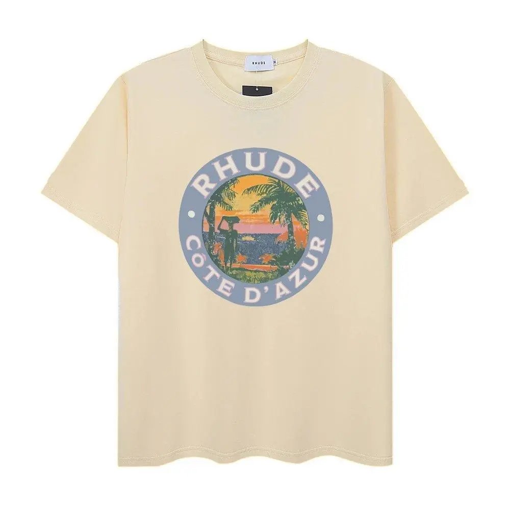 Rhude T-Shirts Short-Sleeve Graphic Print T-Shirt — Style 28