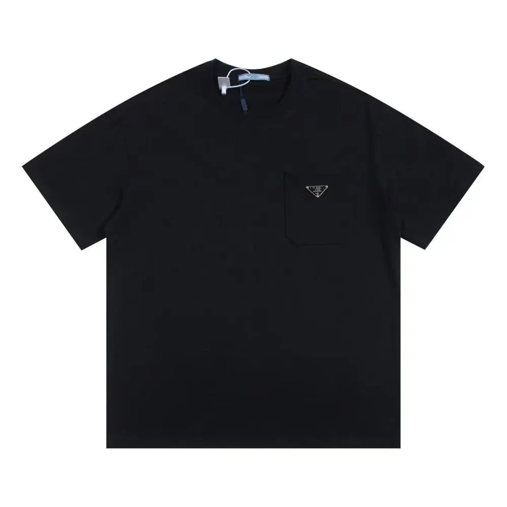 Prada T-Shirts Short-Sleeve Crew-Neck T-Shirt — Style 13