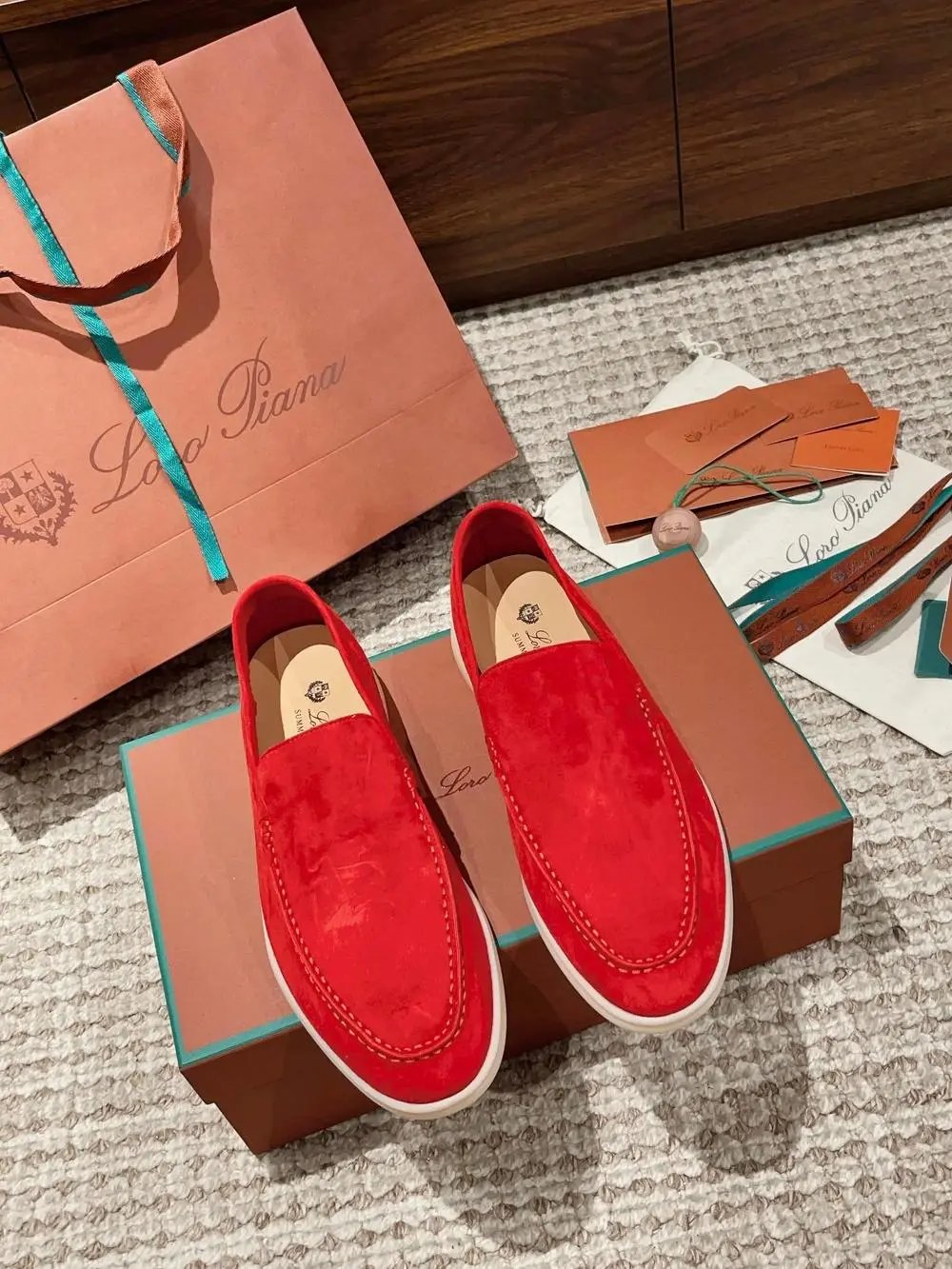 Loro Piana Casual Shoes Summer Walk suede slip-on loafers — Style 7