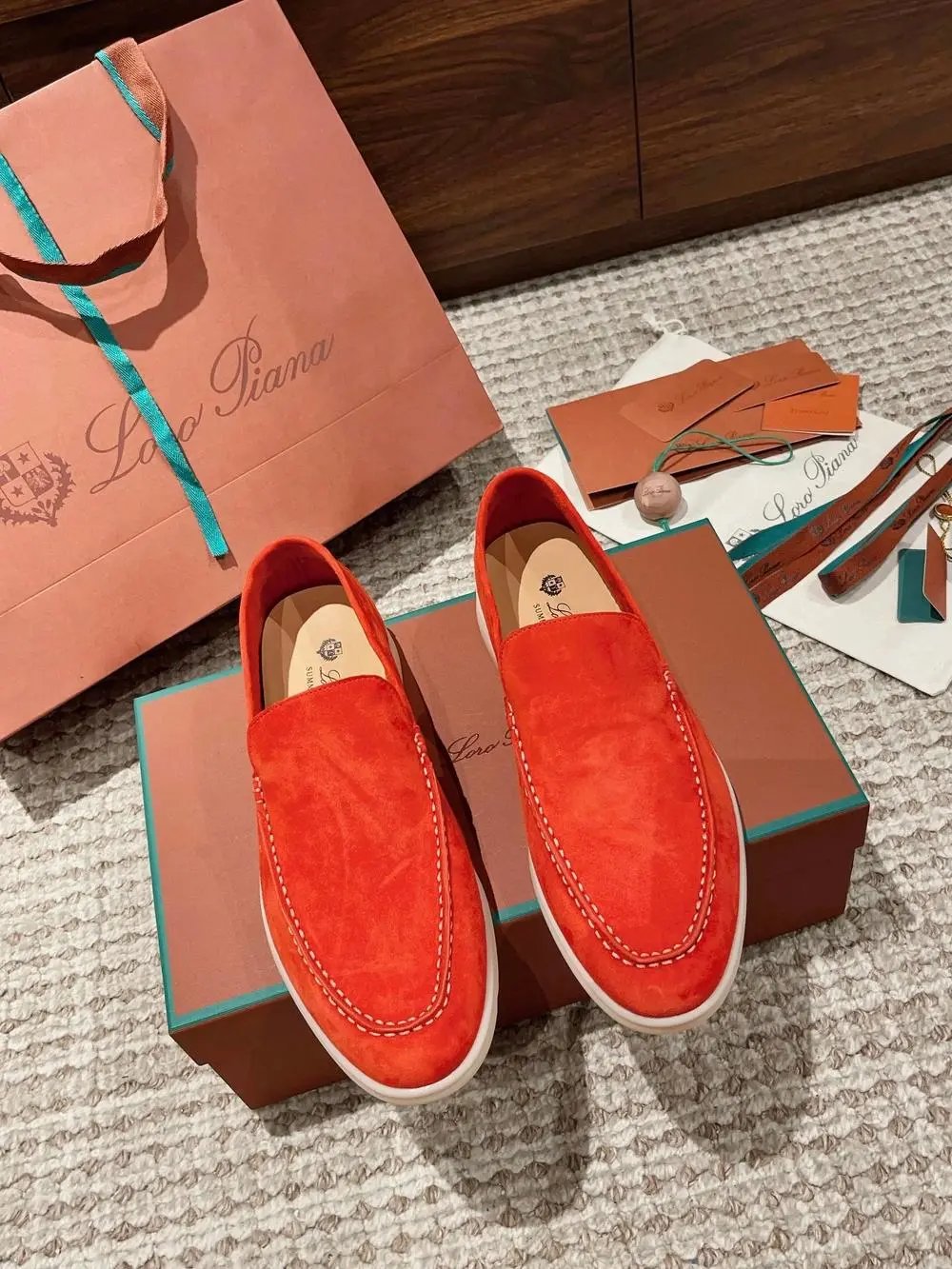 Loro Piana Casual Shoes Summer Walk suede slip-on loafers — Style 15