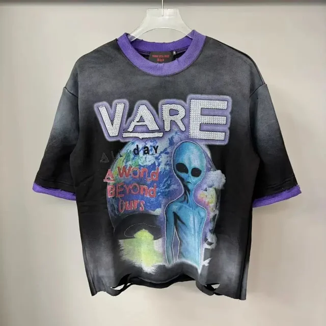 VARE ALL DAY T-Shirts Oversized Graphic Print Short-Sleeve T-Shirt product detail image 4