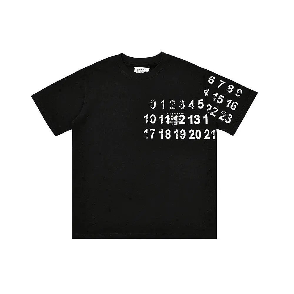 Maison Margiela T-Shirts Number-logo print short-sleeve T-shirt — Style 17