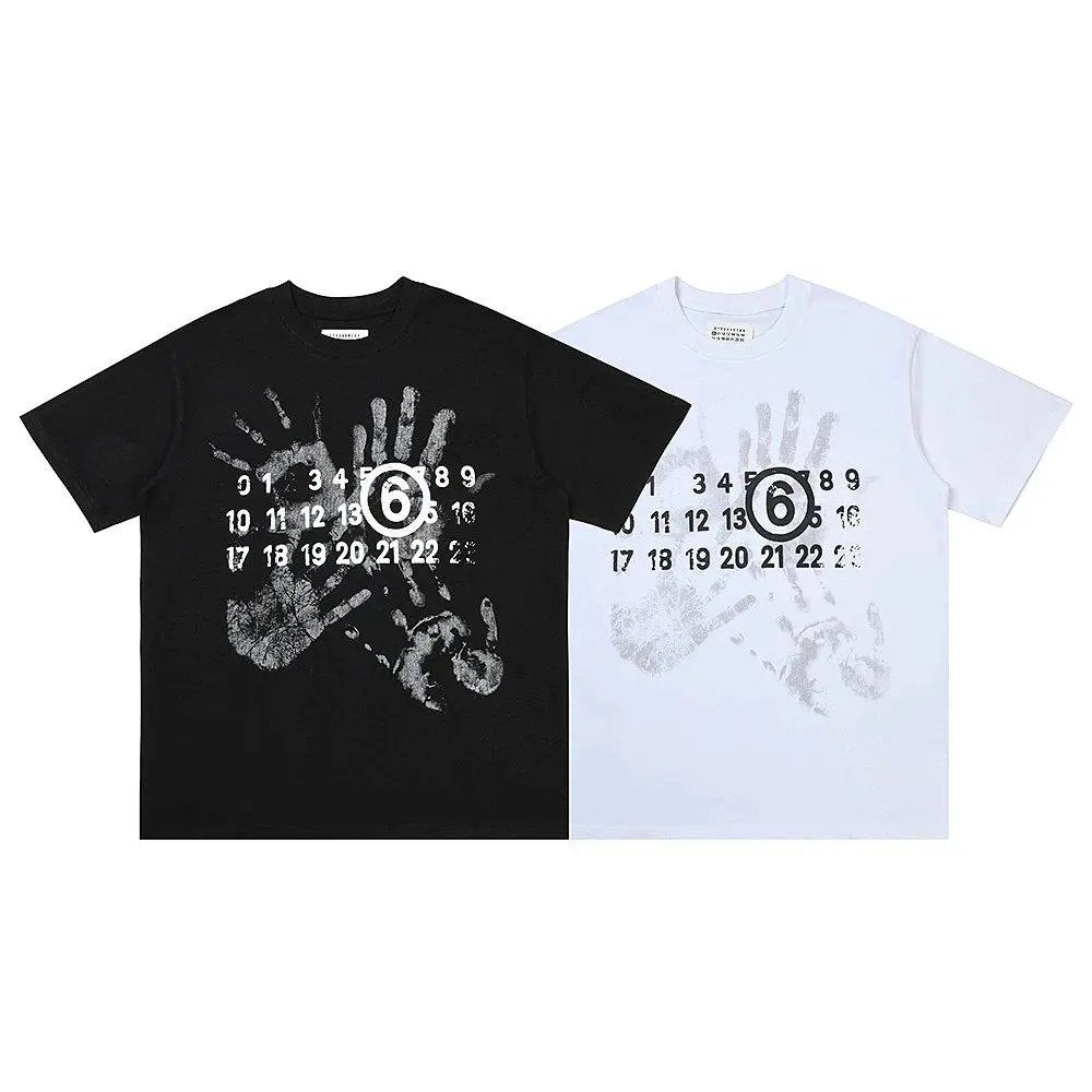 Maison Margiela T-Shirts Number-logo print short-sleeve T-shirt image 4