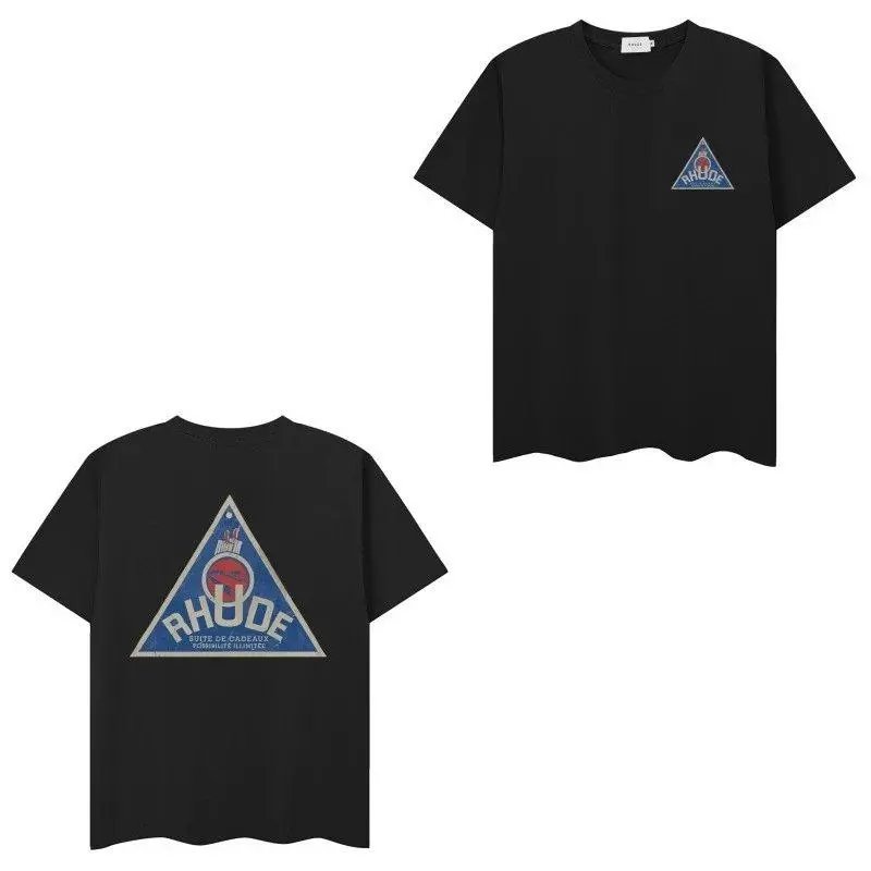 Rhude T-Shirts Short-Sleeve Graphic Print T-Shirt — Style 16