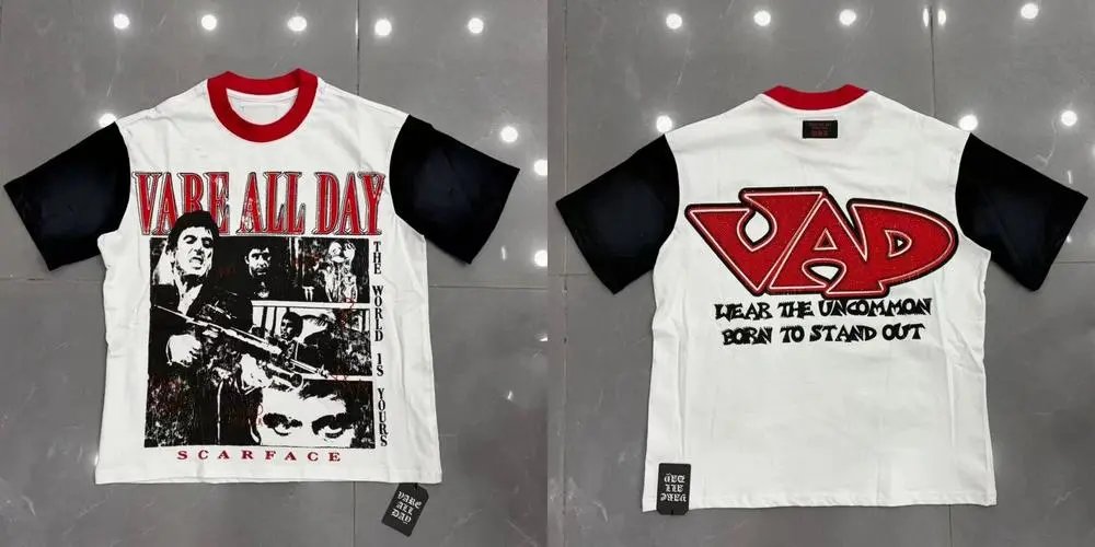 VARE ALL DAY T-Shirts Oversized Graphic Print Short-Sleeve T-Shirt — Style 7