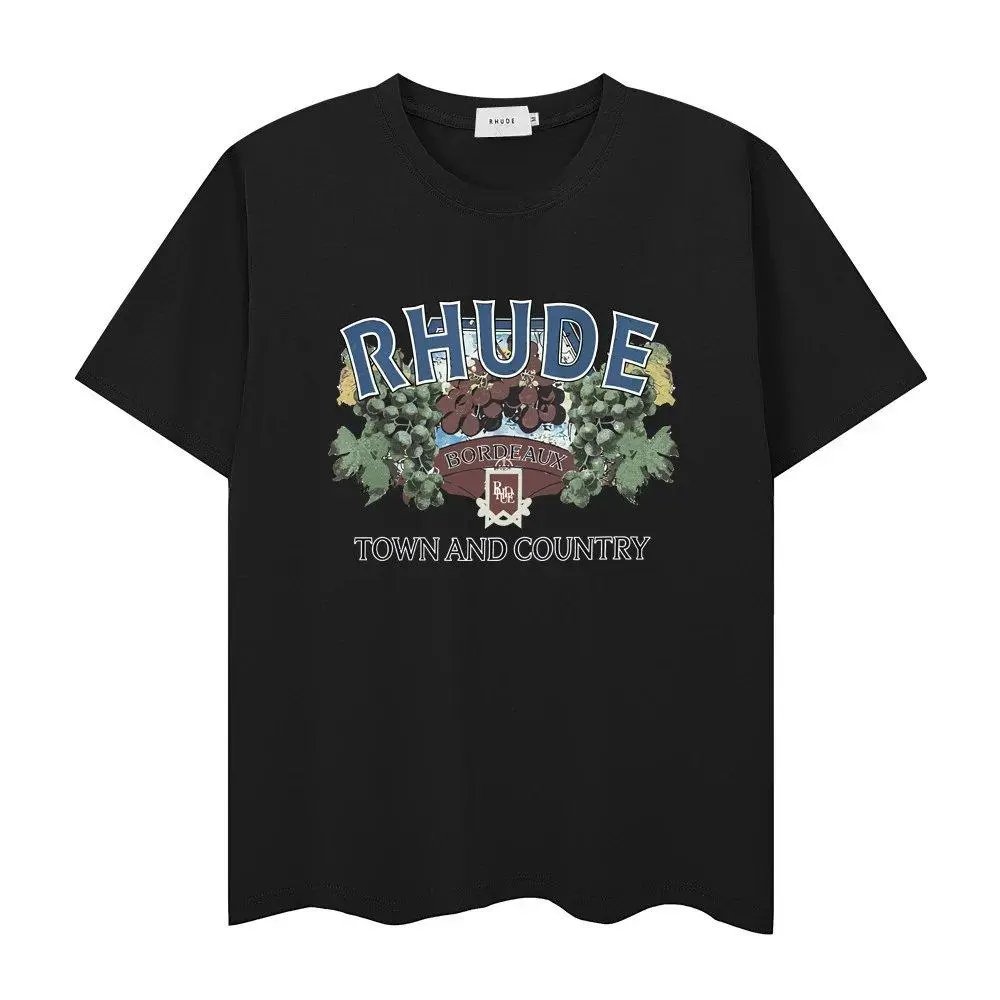 Rhude T-Shirts Short-Sleeve Graphic Print T-Shirt — Style 32