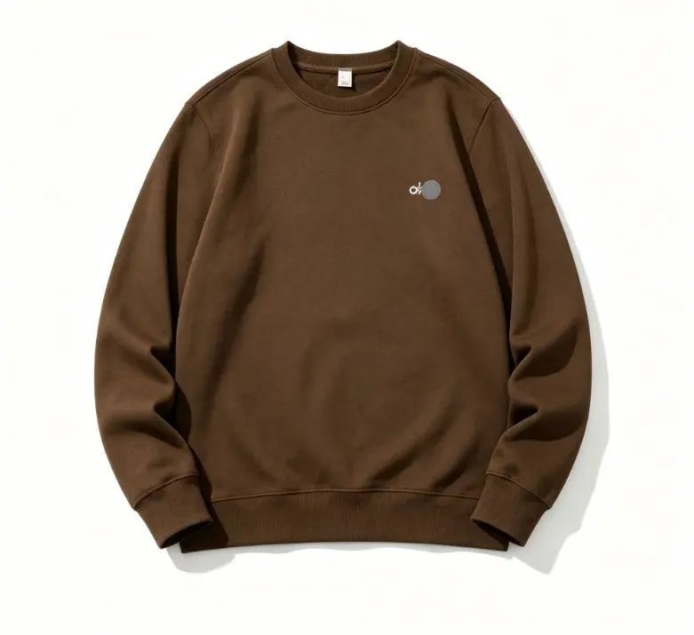 Alo Hoodies & Sweatshirts Crewneck Sweatshirt with Chest Logo — Style 4