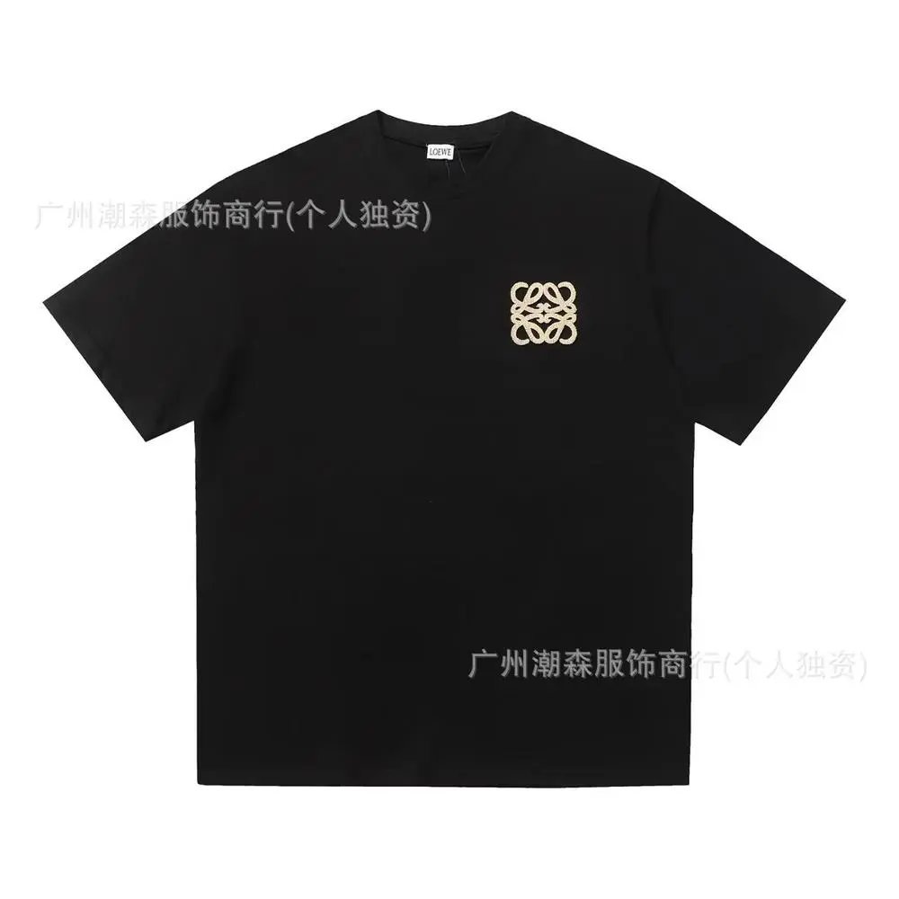 LOEWE T-Shirts Short-sleeve crew-neck Anagram logo T-shirt — Style 2