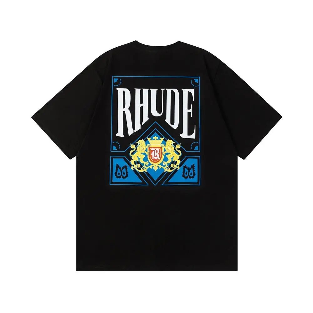 Rhude T-Shirts Short-Sleeve Graphic Print T-Shirt — Style 1