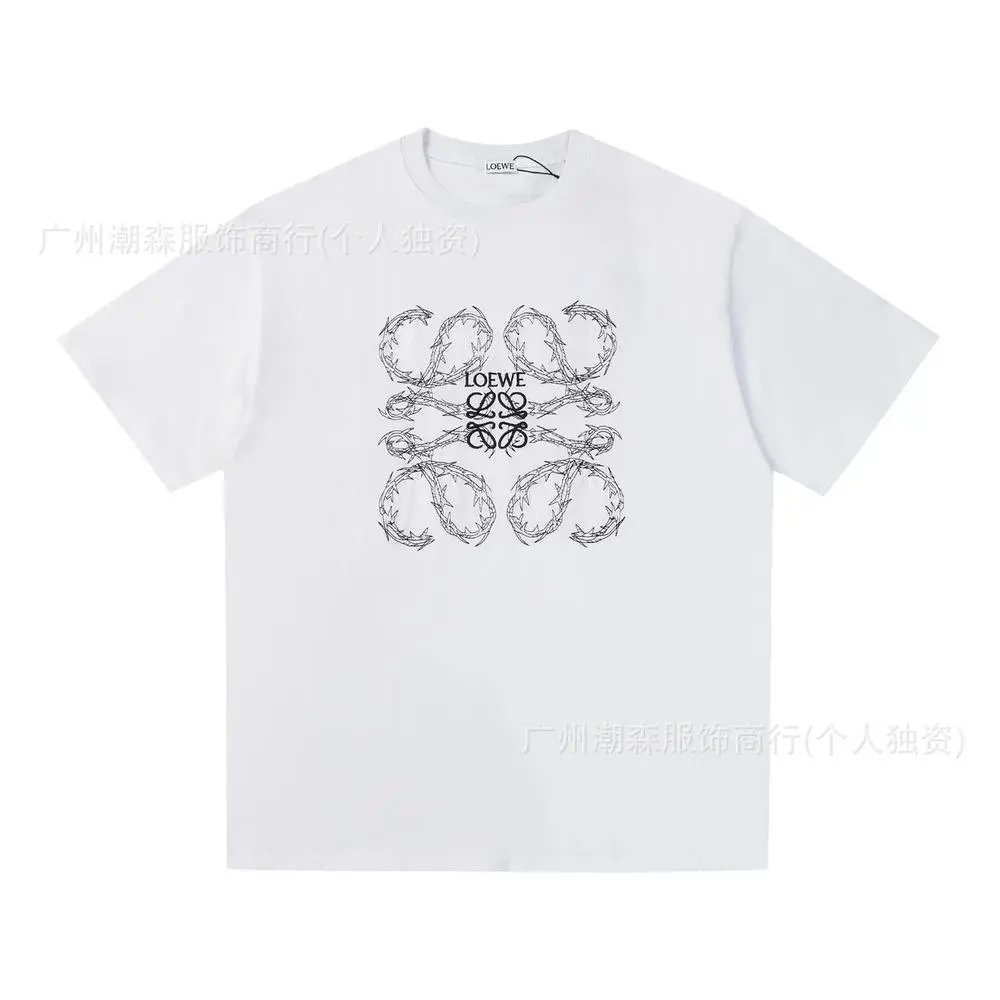 LOEWE T-Shirts Short-sleeve crew-neck Anagram logo T-shirt — Style 18