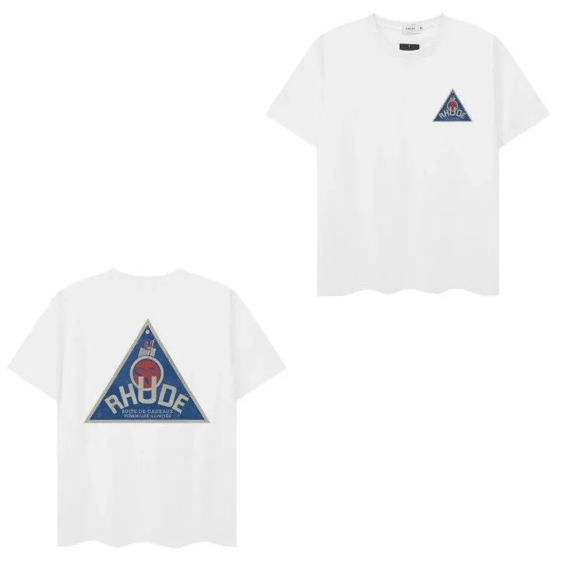 Rhude T-Shirts Short-Sleeve Graphic Print T-Shirt — Style 17