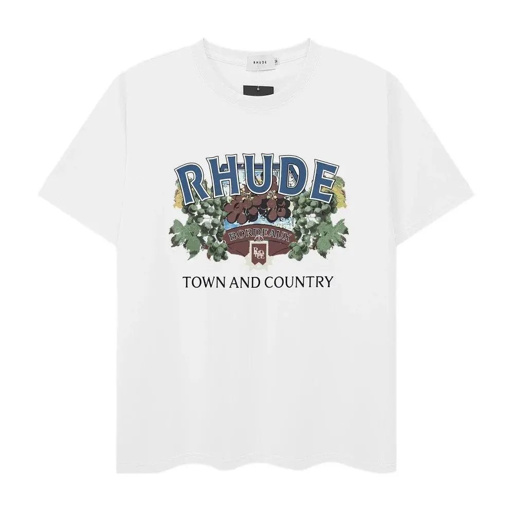 Rhude T-Shirts Short-Sleeve Graphic Print T-Shirt — Style 33