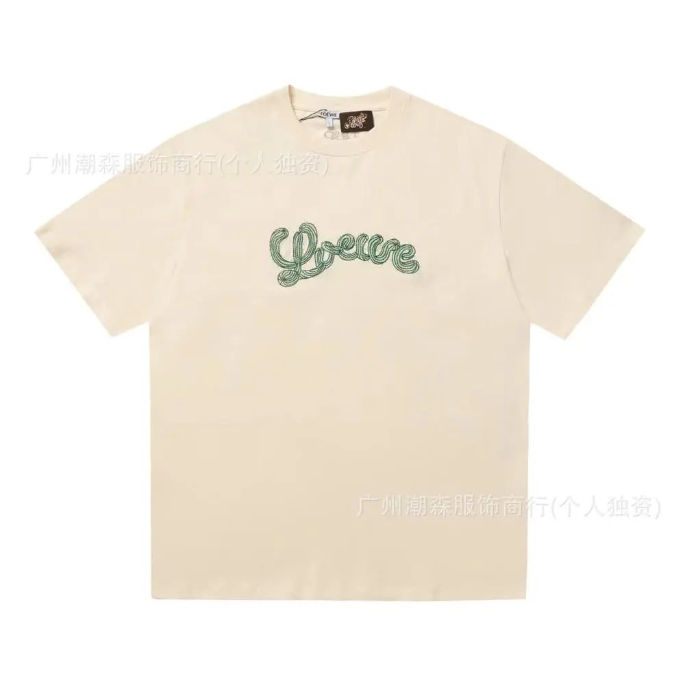 LOEWE T-Shirts Short-sleeve crew-neck Anagram logo T-shirt — Style 30