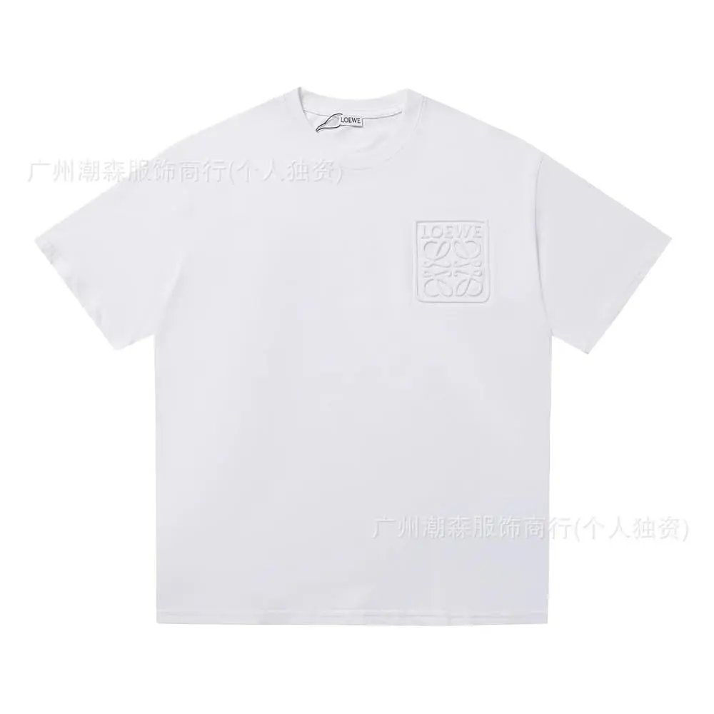 LOEWE T-Shirts Short-sleeve crew-neck Anagram logo T-shirt — Style 38