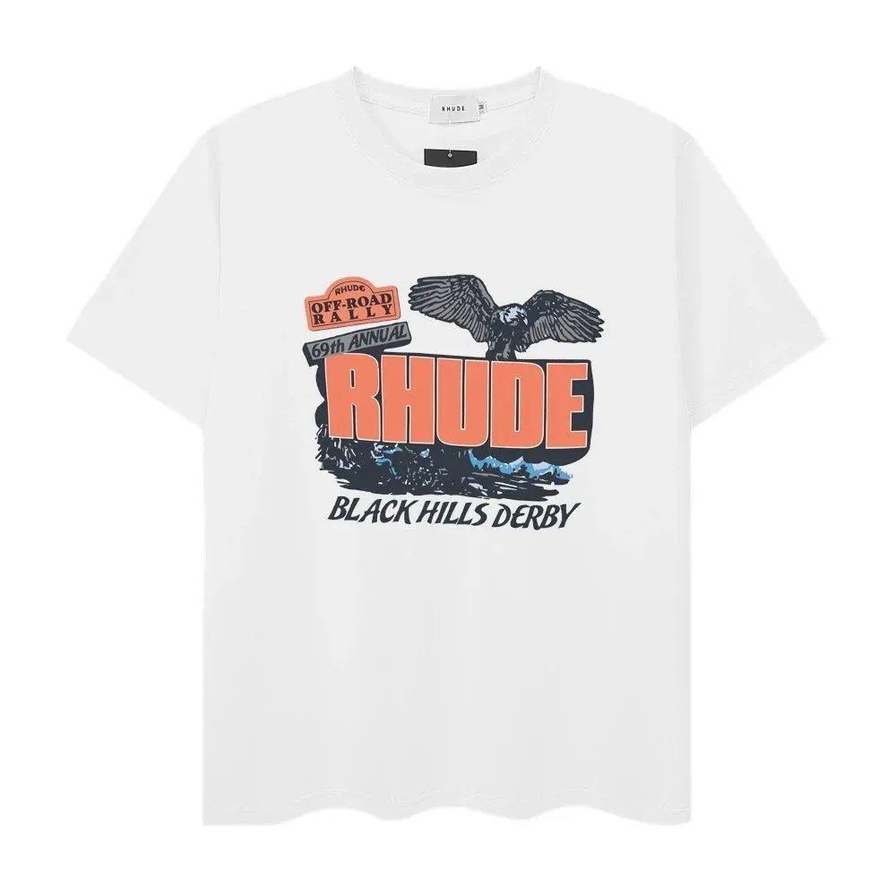 Rhude T-Shirts Short-Sleeve Graphic Print T-Shirt — Style 14