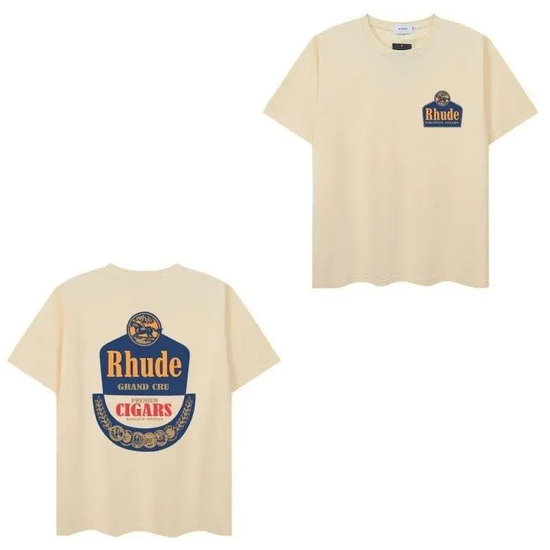 Rhude T-Shirts Short-Sleeve Graphic Print T-Shirt — Style 22
