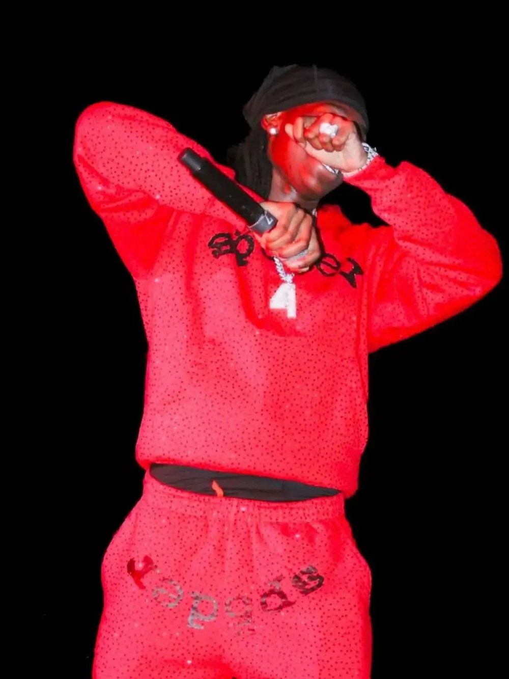 SP5DER Hoodies & Sweatshirts Rhinestone Logo Pullover Hoodie image 4