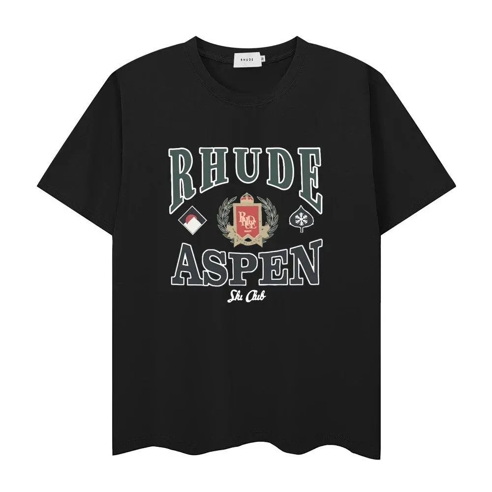 Rhude T-Shirts Short-Sleeve Graphic Print T-Shirt — Style 38