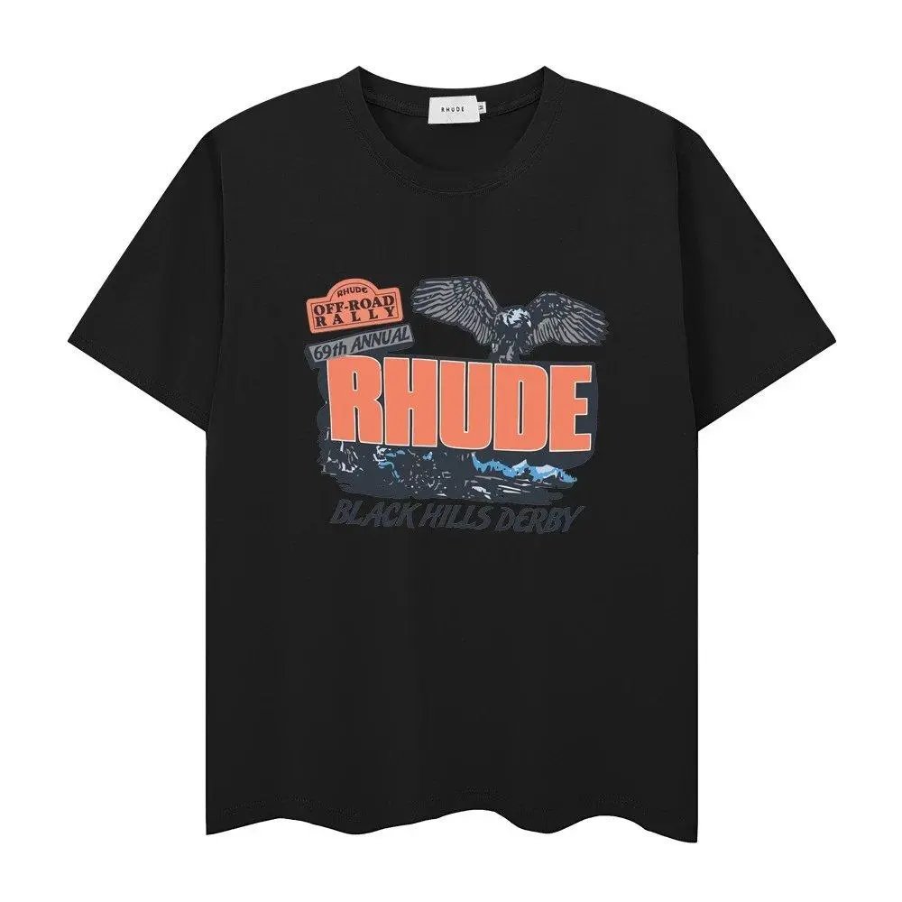 Rhude T-Shirts Short-Sleeve Graphic Print T-Shirt — Style 13