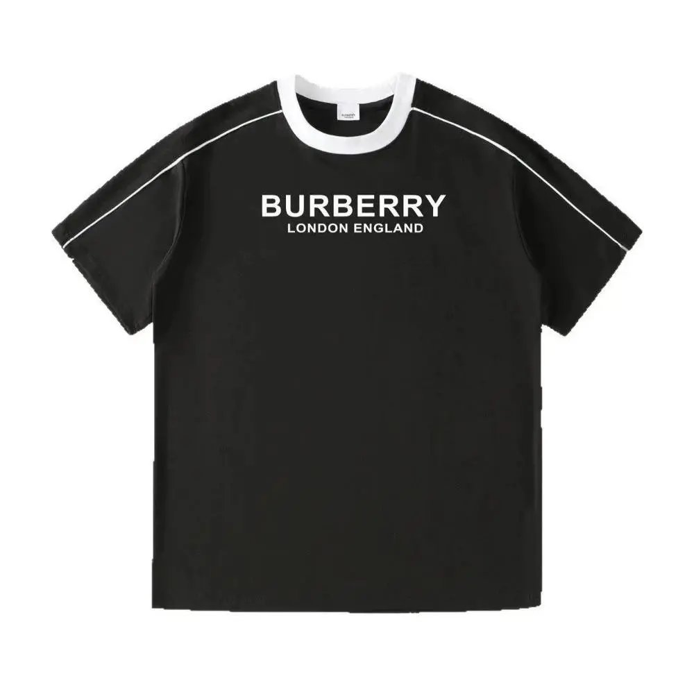 Burberry T-Shirts Contrast ringer T-shirt with logo and graphic prints image 5