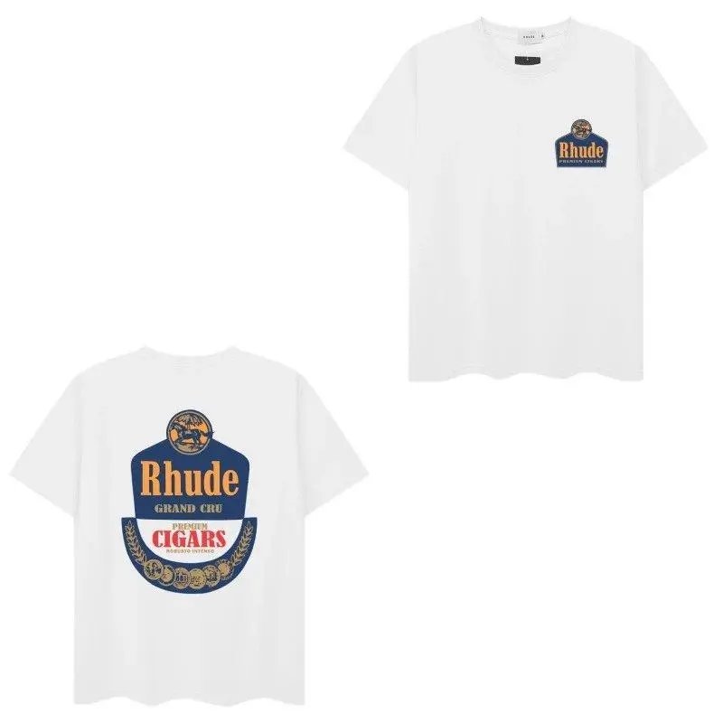 Rhude T-Shirts Short-Sleeve Graphic Print T-Shirt — Style 21
