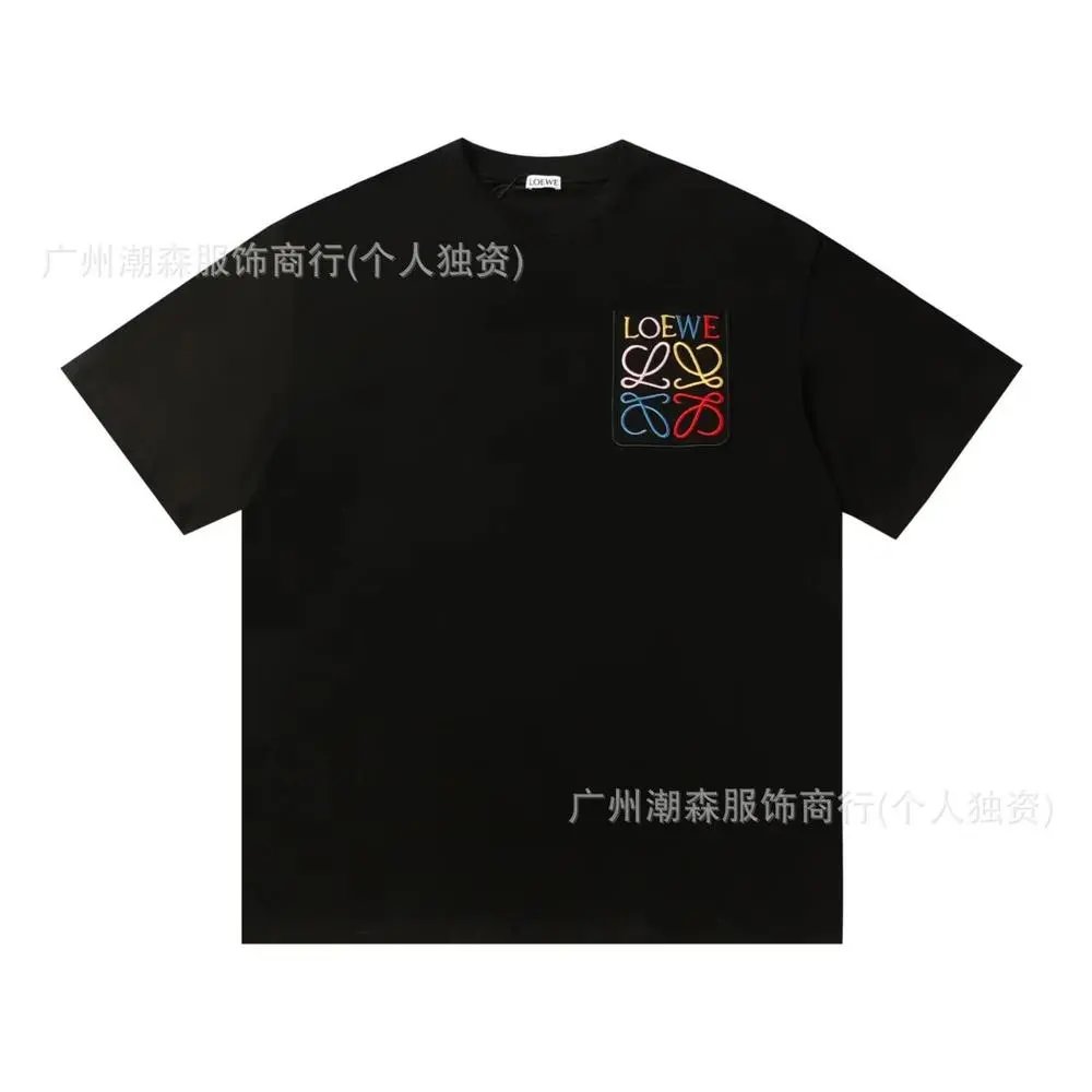 LOEWE T-Shirts Short-sleeve crew-neck Anagram logo T-shirt — Style 11