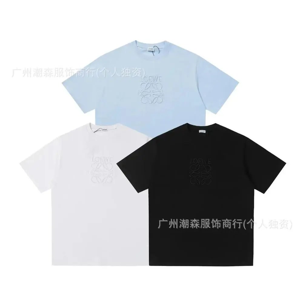 LOEWE T-Shirts Short-sleeve crew-neck Anagram logo T-shirt image 3